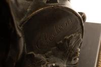 A Pair of Patinated Bronze Figural Groups After Clodion