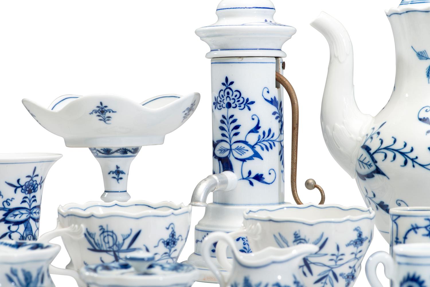 A Collection of Blue Onion Porcelain Articles