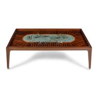 An English Mahogany Steeplechase Game Board Adapted as a Low Table