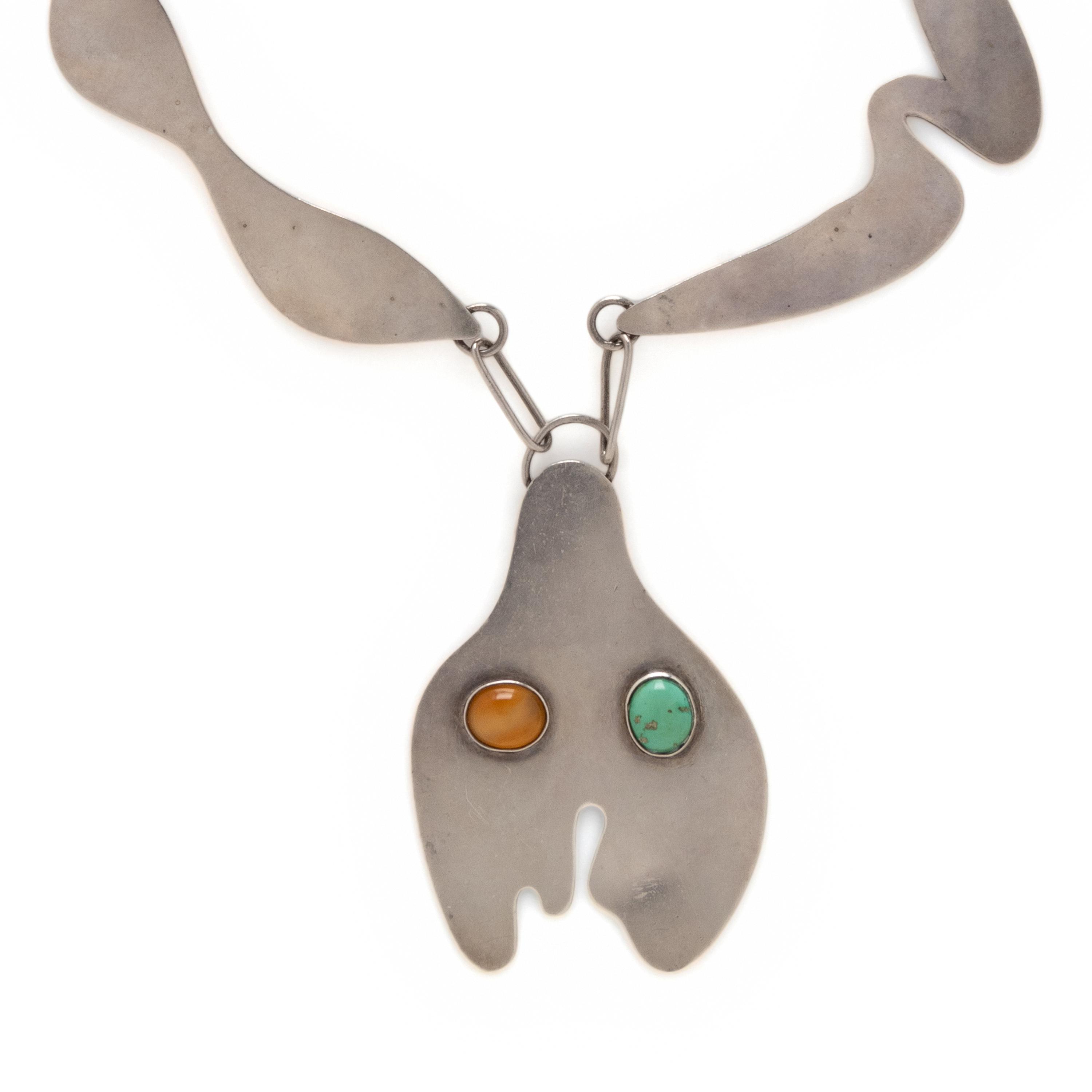 JEAN ARP, 'TÊTE DE BOUTEILLE ET MOUSTACHE' NECKLACE