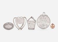 A collection of five silver or gold fraternal or society medals / jewels, various makers, late 18th - early 20th century