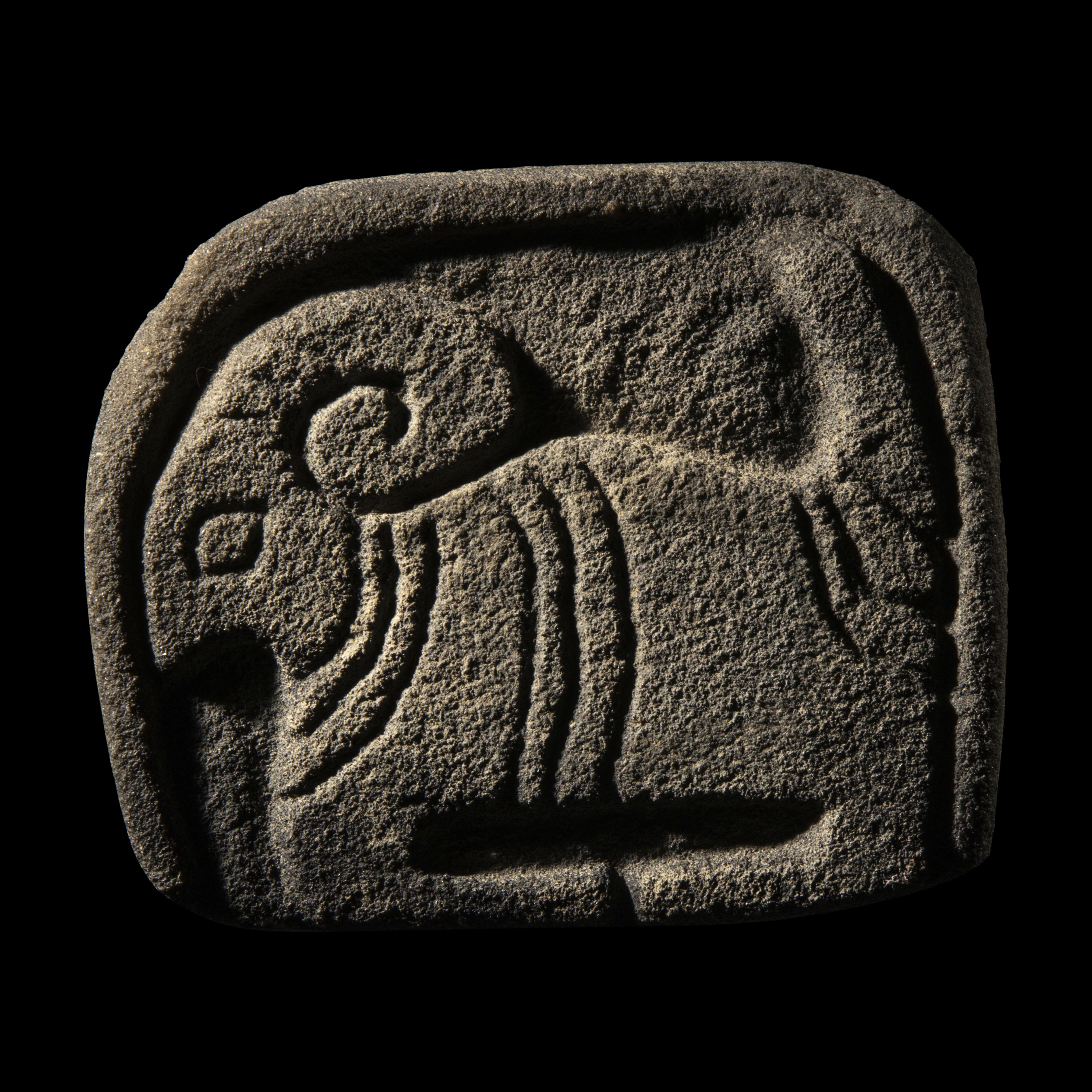 A South Arabian Stone Plaque of a Ram with Inscription
