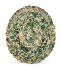 A French Glazed Earthenware Bowl in the Manner of Bernard Palissy (French, 1510-1589)