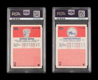 A Group of 1986 Fleer Charles Barkley and Patrick Ewing Rookie Basketball Cards
