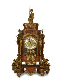 A Louis XIV Style Gilt Bronze Mounted Boulle Marquetry Bracket Clock