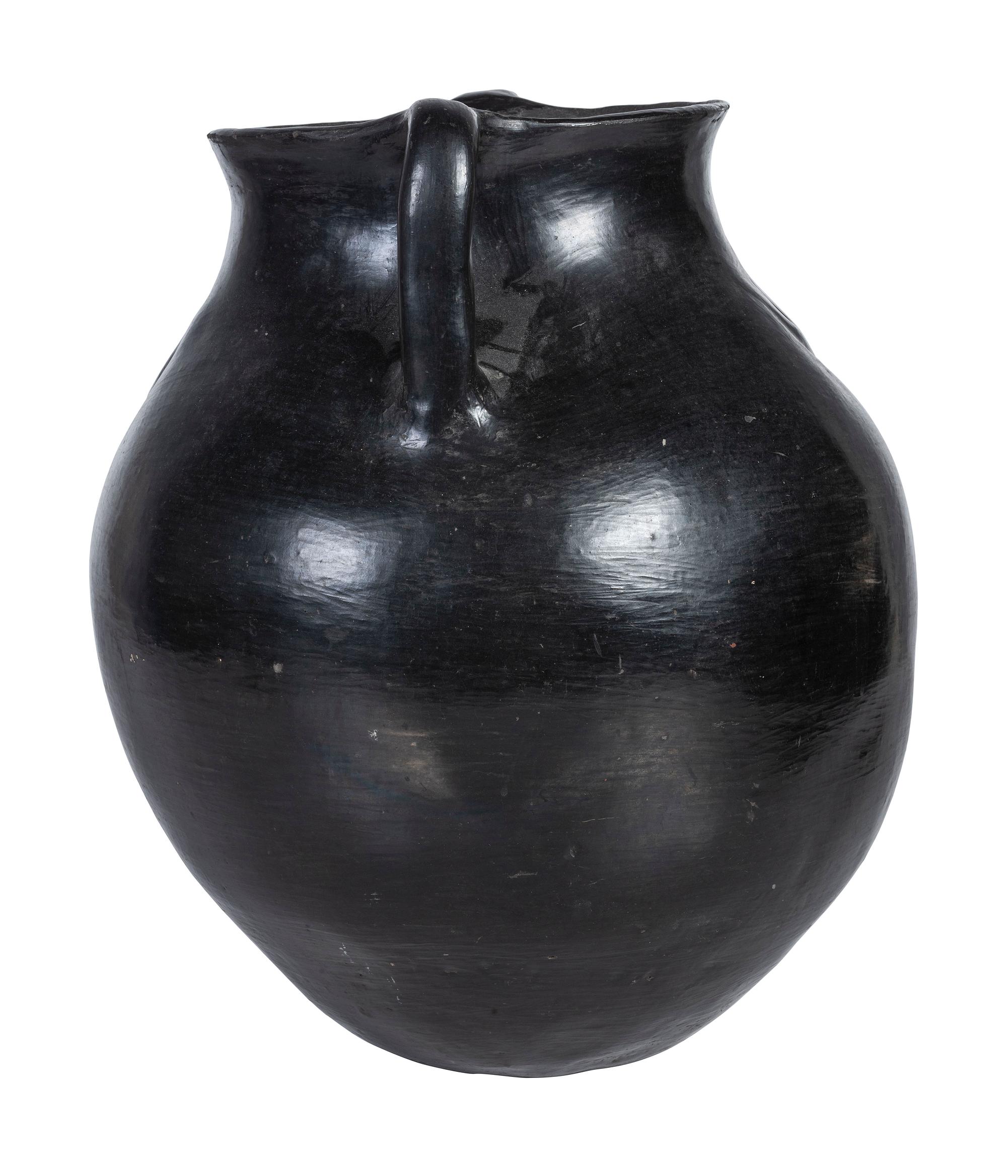 Santa Clara Blackware Pottery Jar