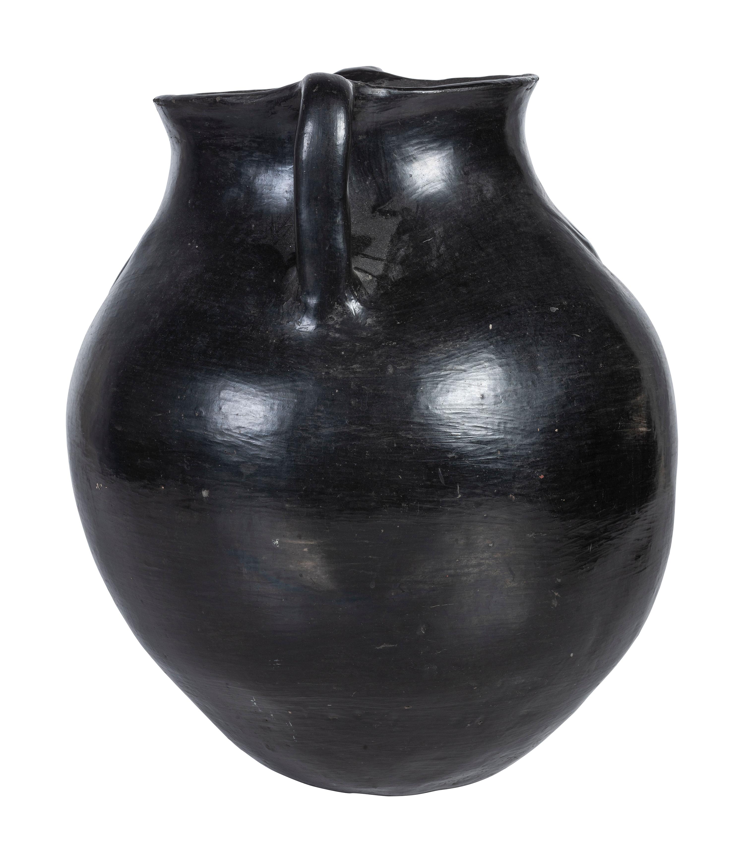 Santa Clara Blackware Pottery Jar