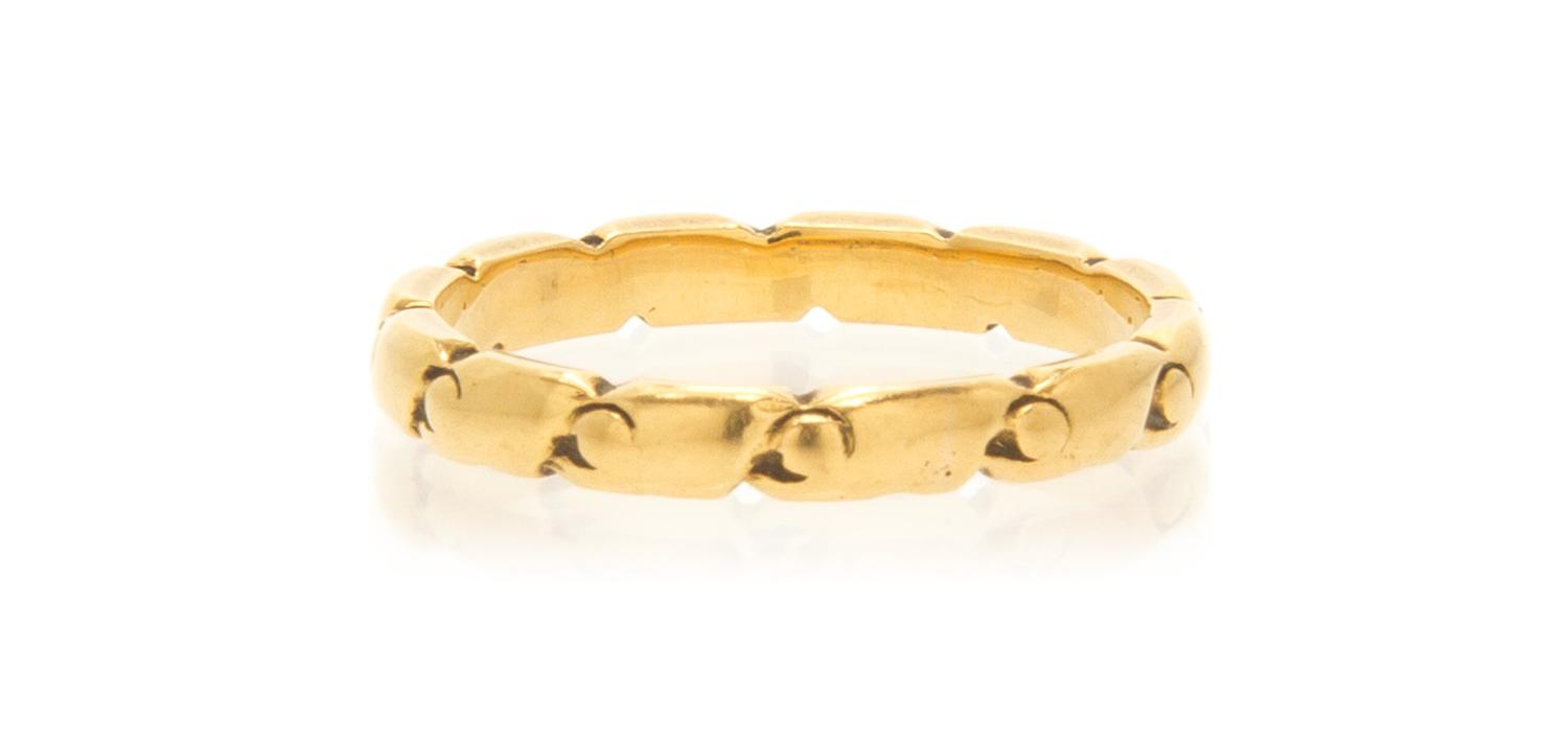 An 18 Karat Yellow Gold Band Ring, Georg Jensen, 2.30 dwts.