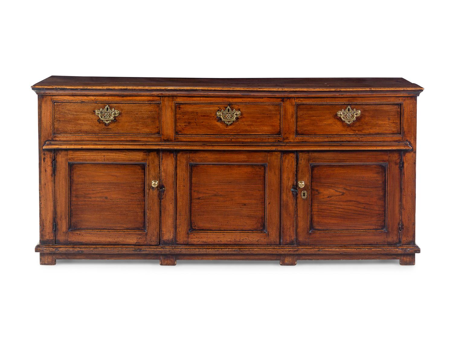 A George III Elm Sideboard Cabinet