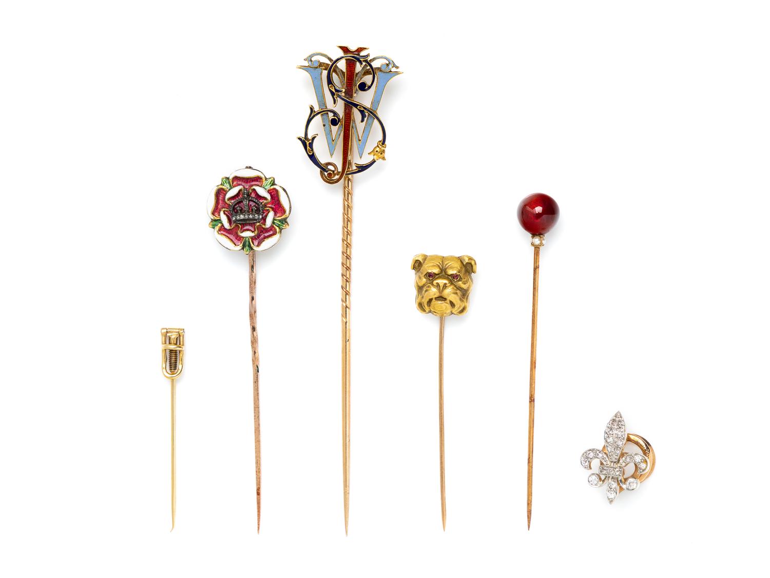 ANTIQUE, COLLECTION OF YELLOW GOLD AND GEMSTONE JEWELRY
