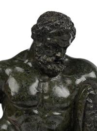 Two Italian Carved Marble Figures of Farnese Heracles and Aristides