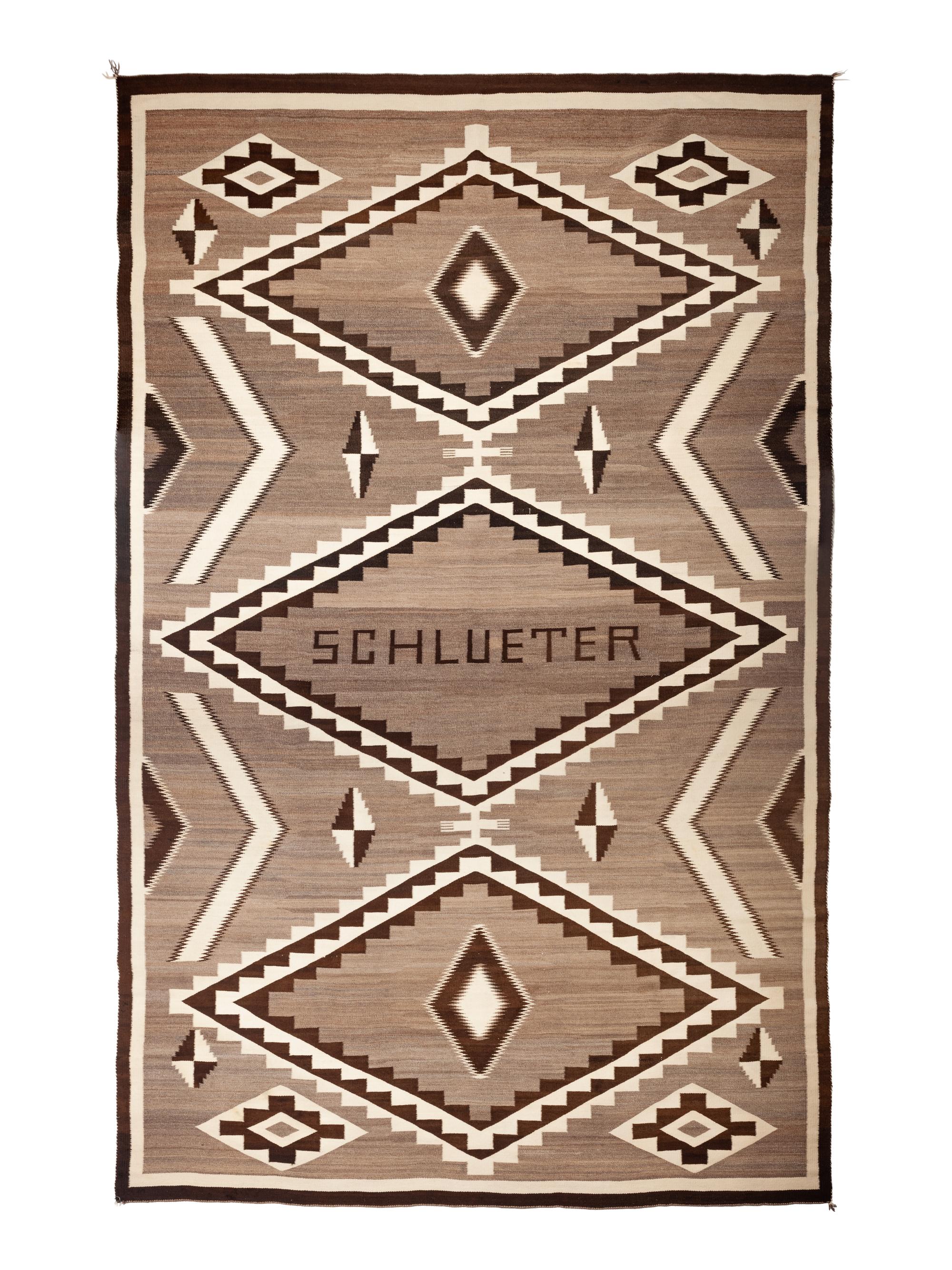 Commissioned Navajo Weaving, with Photograph