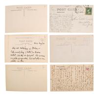 [EARLY PHOTOGRAPHY]. A group of 56 real photo postcards of performers and curious scenes and subjects from the United States and abroad, including: