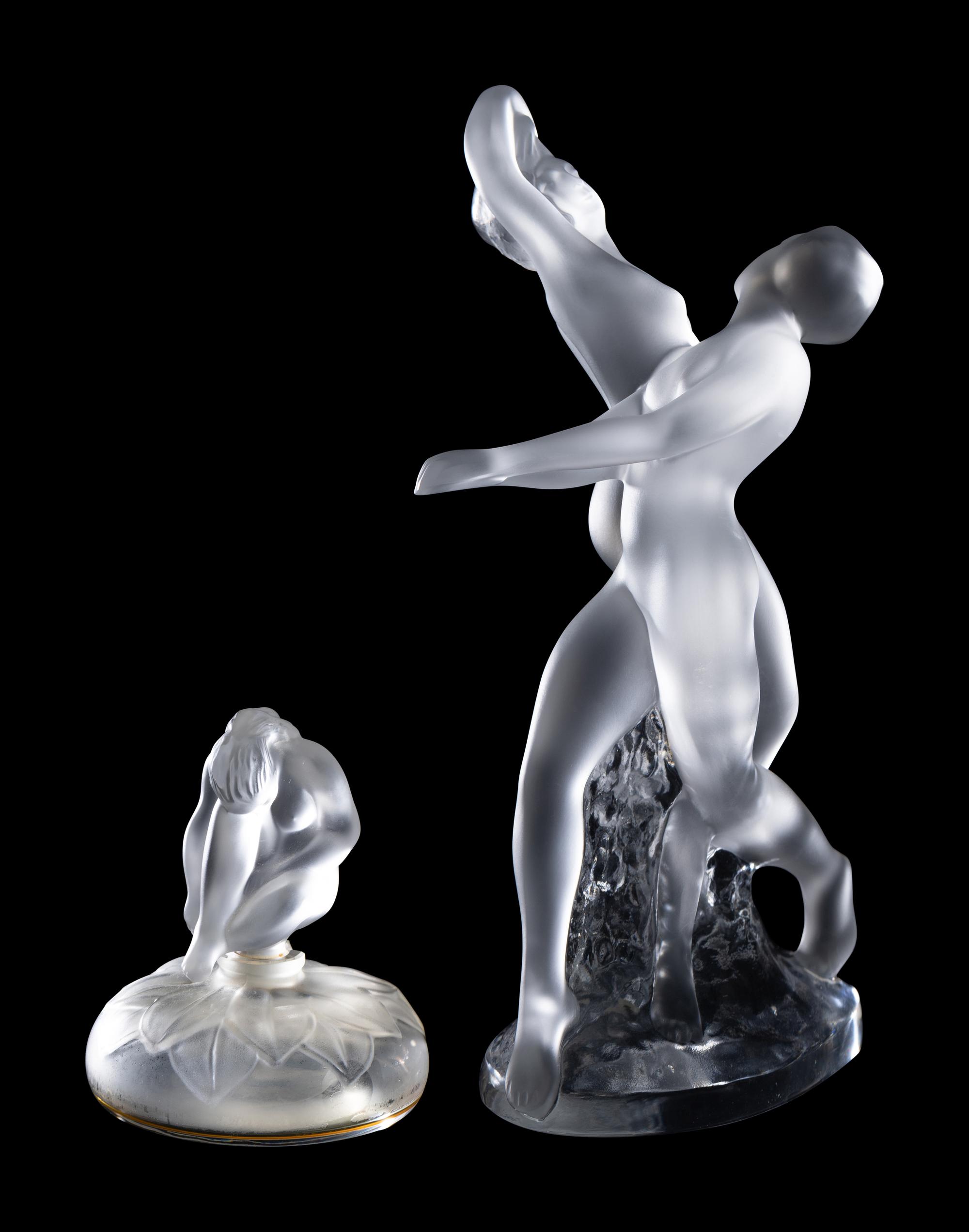Two Lalique Glass Articles