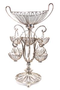 Sheffield Silver Plate Epergne Height 24 x width 14 inches. — CIRCA 1790, English