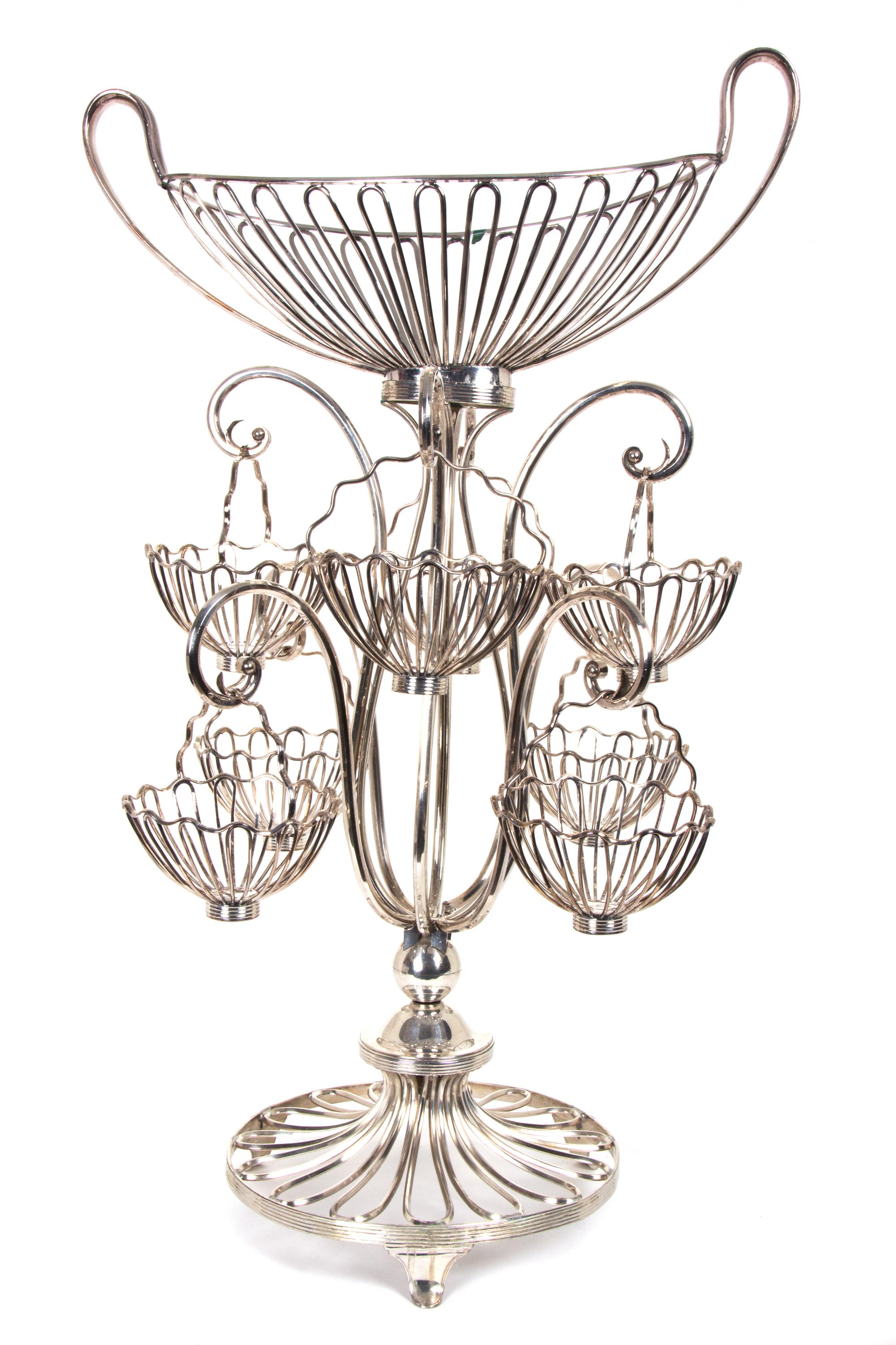 Sheffield Silver Plate Epergne Height 24 x width 14 inches. — CIRCA 1790, English