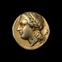 [ANCIENTS] SICILY. Syracuse. Time of Dion (c. 357-353). El 50 Litrai. (3.5 g, 15mm)