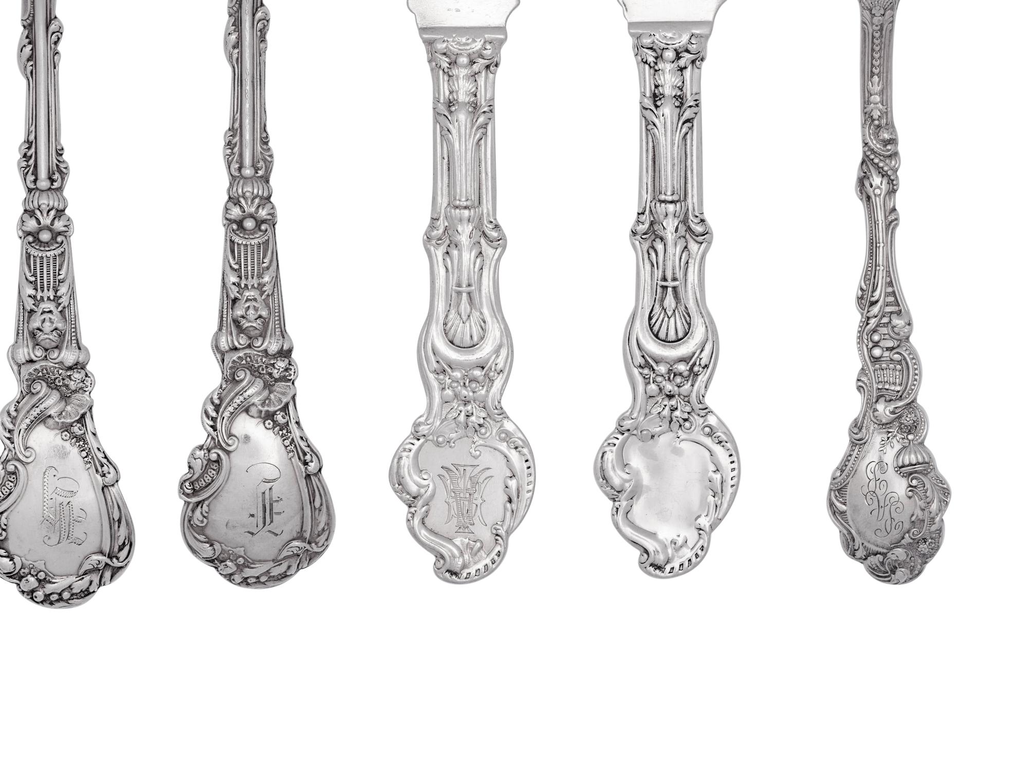 An American Silver Flatware Service