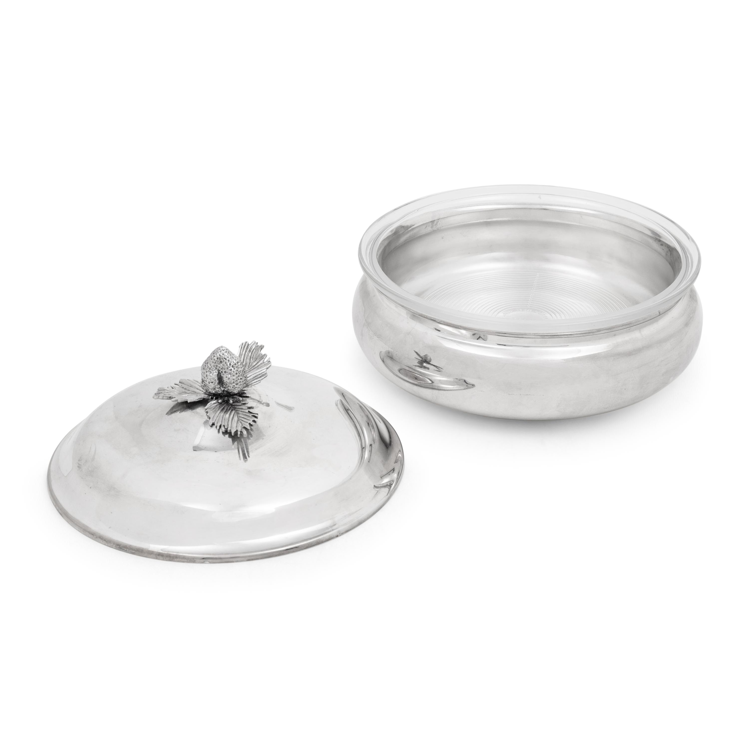 A Silver-Plate Tureen with a Strawberry Finial