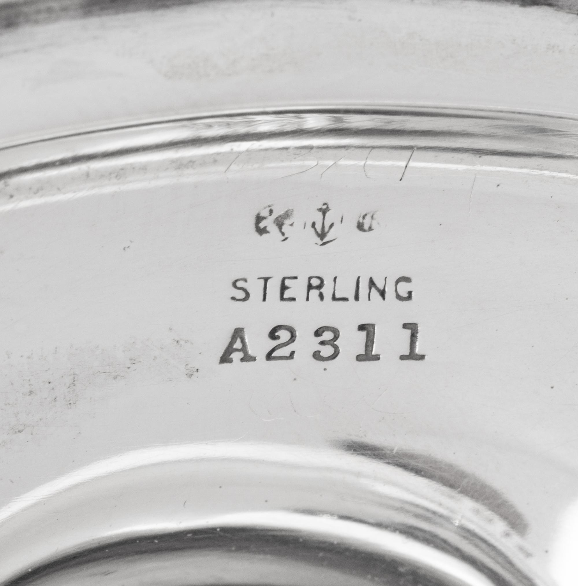 A Gorham Plymouth Silver Three-Piece Coffee Service