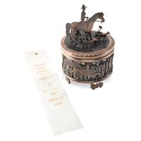 Award Winning Sterling Silver Storyteller Lidded Box, with 14K Gold Accents