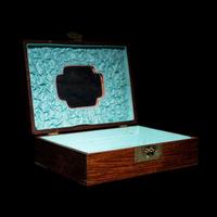 A Huanghuali Hinged Jewelry Box