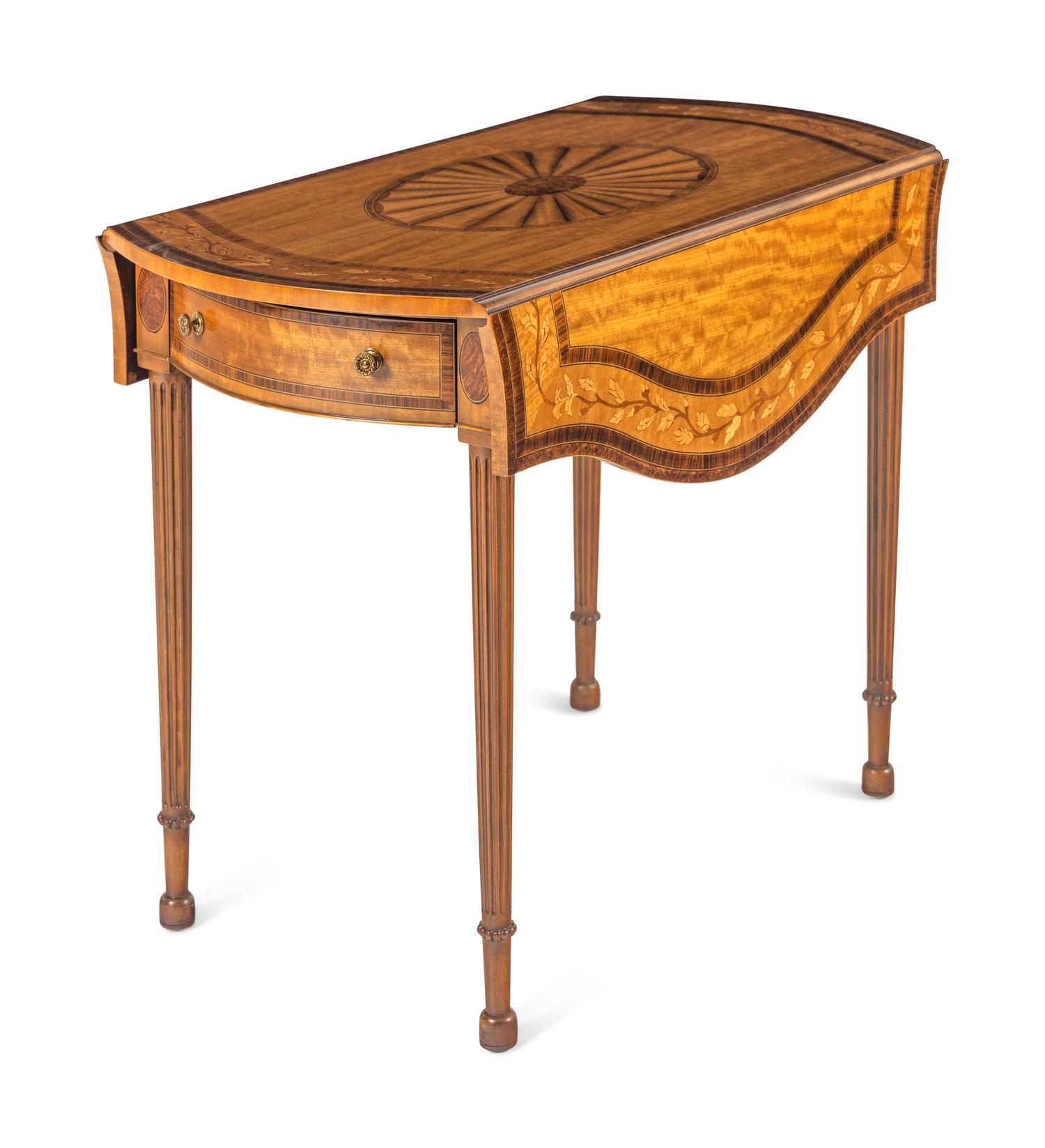 A George III Style Satinwood Pembroke Table
