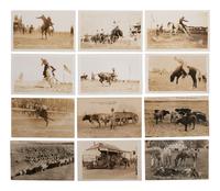 [WESTERN AMERICANA]. A group of 41 RPPCs of rodeos, cowboys, and cowgirls.