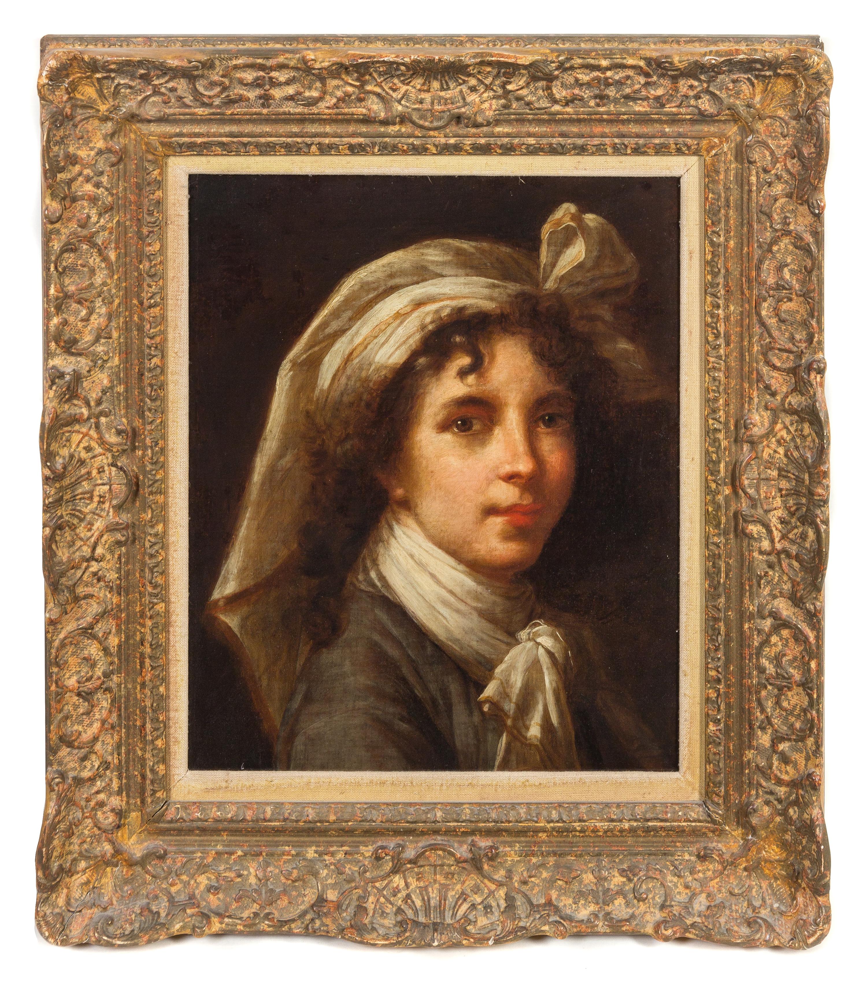 Follower of Elisabeth Louise Vigee Le Brun, (18th Century), Lady in a Turban