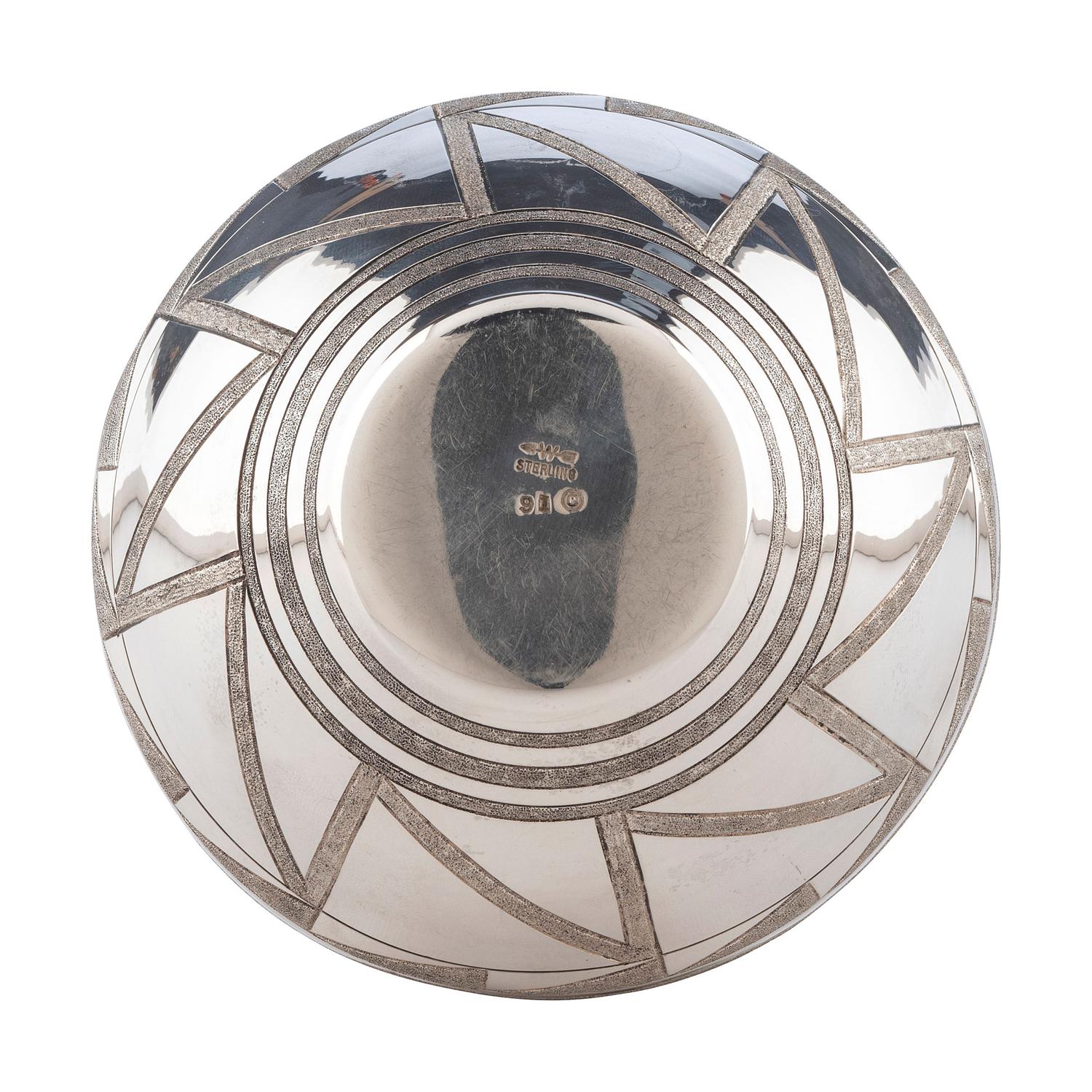 Sterling Silver Jar, with Nevada Blue Turquoise Cabochon