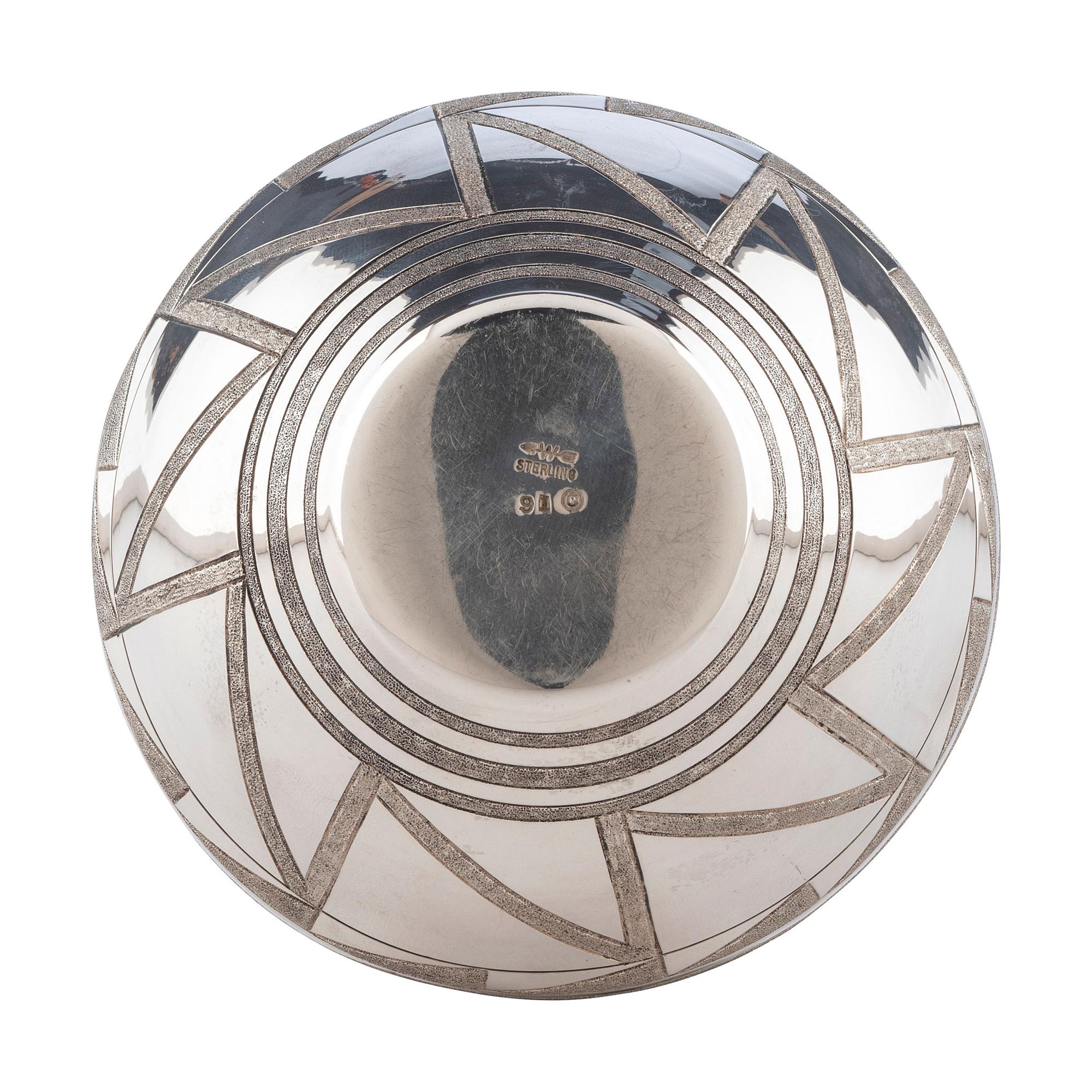 Sterling Silver Jar, with Nevada Blue Turquoise Cabochon