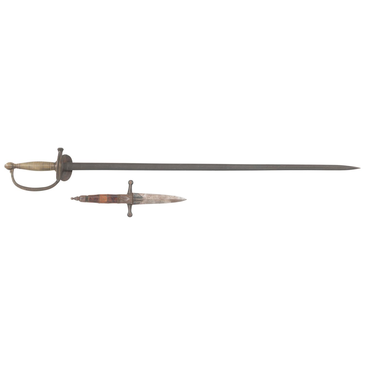 US Model 1840 NCO Sword by Horstmann, and Hand Made Dagger