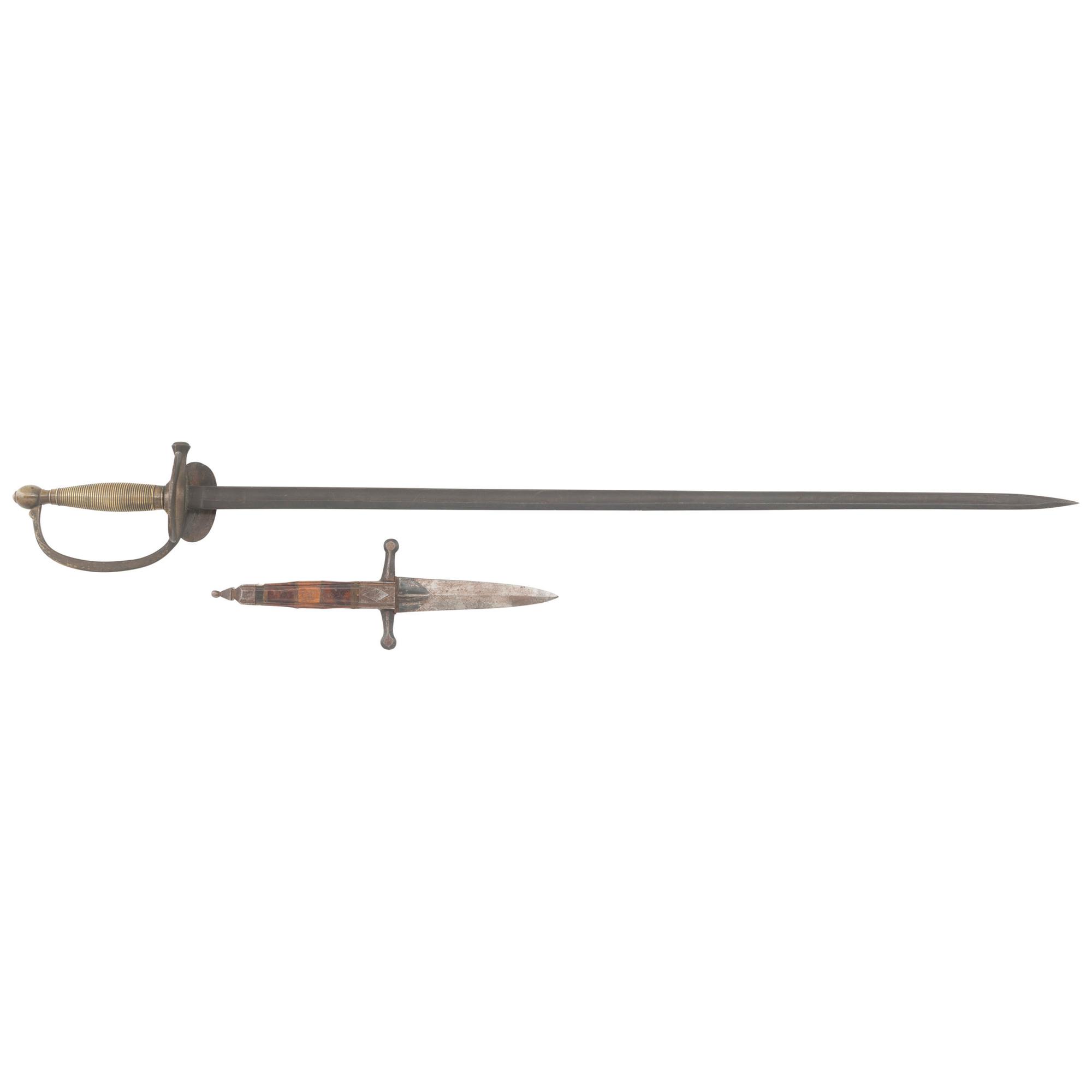US Model 1840 NCO Sword by Horstmann, and Hand Made Dagger