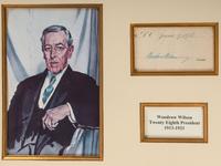 WILSON, Woodrow (1856-1924). A group of 3 items signed by Woodrow Wilson and Edith Bolling Wilson, highlighted by presidential signed appointment.