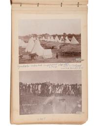[NATIVE AMERICANS]. Collection of photographs documenting the Nez Perce, Comanche, and Kiowa Indians assembled by Alice Cunningham Fletcher, including images by E. Jane Gay, George W. Bretz, and William Irwin.