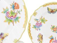 A Herend Queen Victoria Porcelain Part Dinner Service