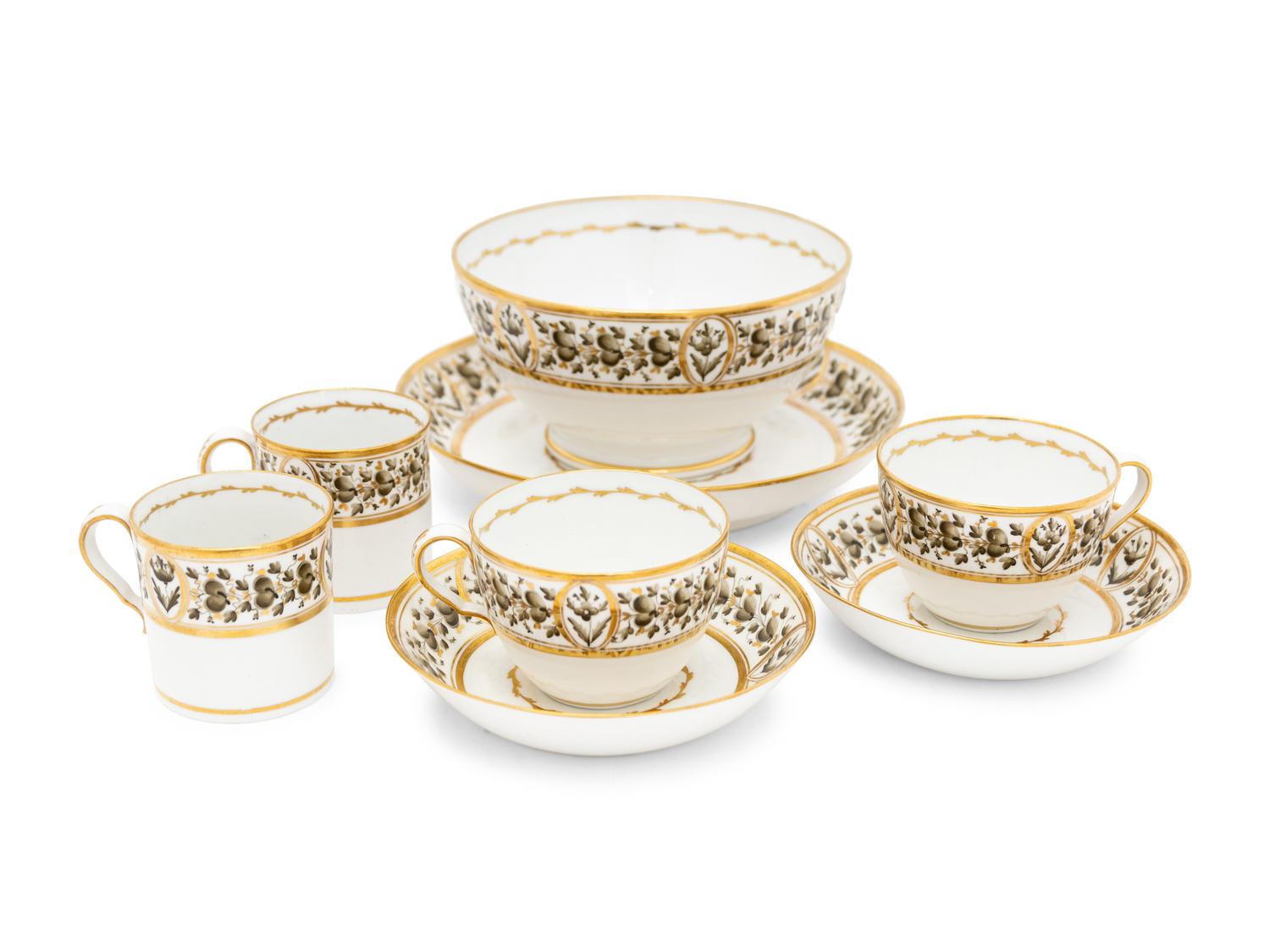 A Spode Porcelain Tea Service
