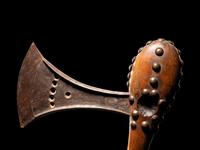 A Songye Wood and Metal Axe