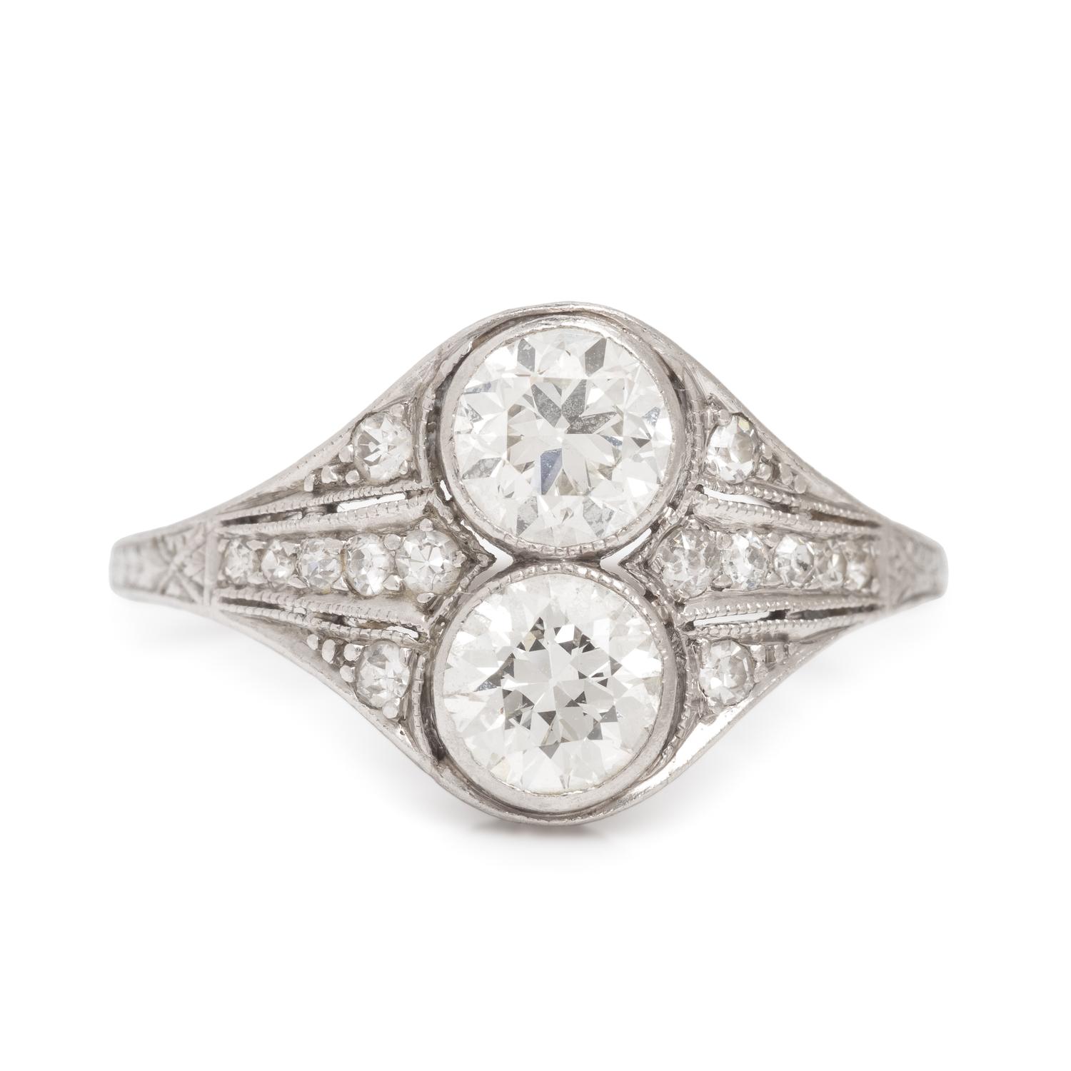 Diamond Toi et Moi Ring