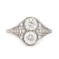 Diamond Toi et Moi Ring