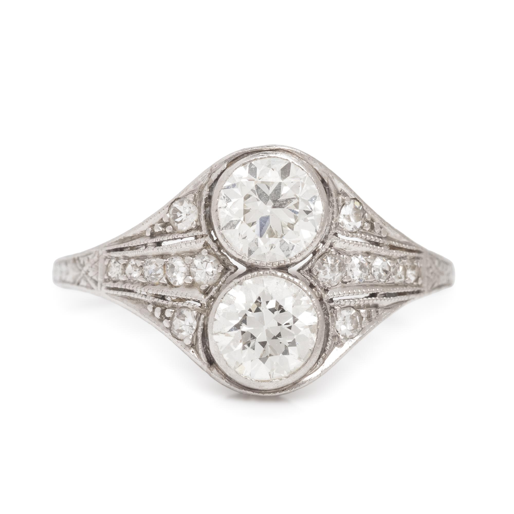 Diamond Toi et Moi Ring