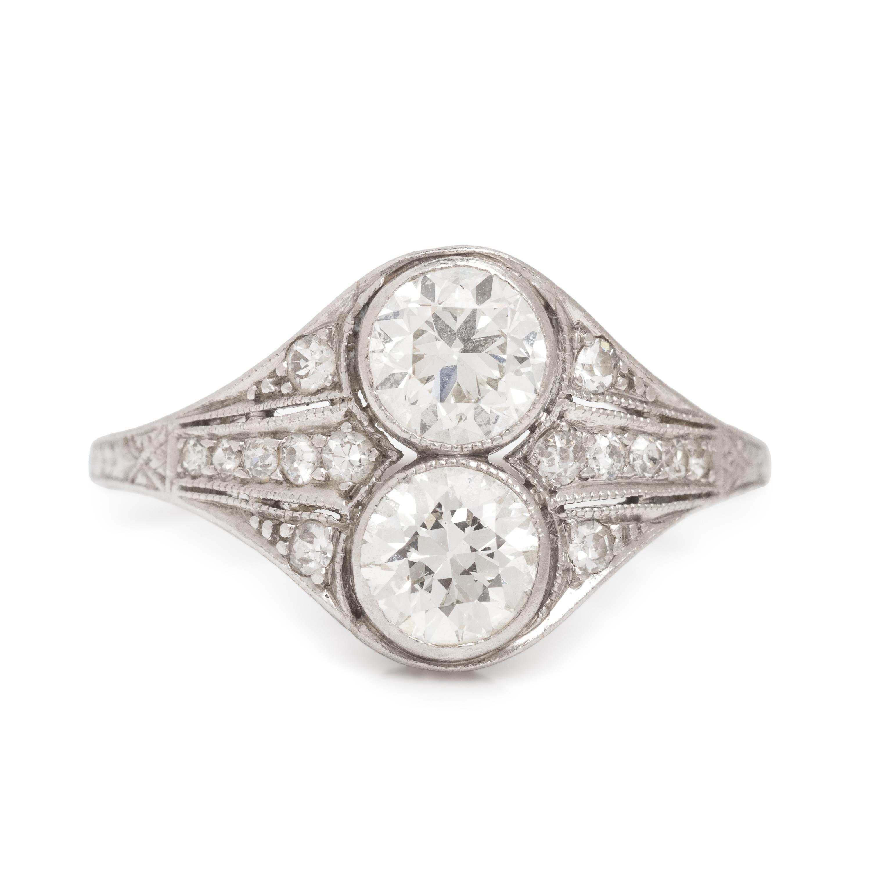 Diamond Toi et Moi Ring