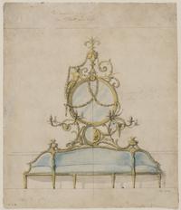 A George III Giltwood Confidante Sofa