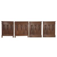 A Set of French Carved Oak Room Paneling