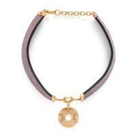 Bulgari, 'Astrale', Yellow Gold, Diamond, and Galuchat Collar Necklace