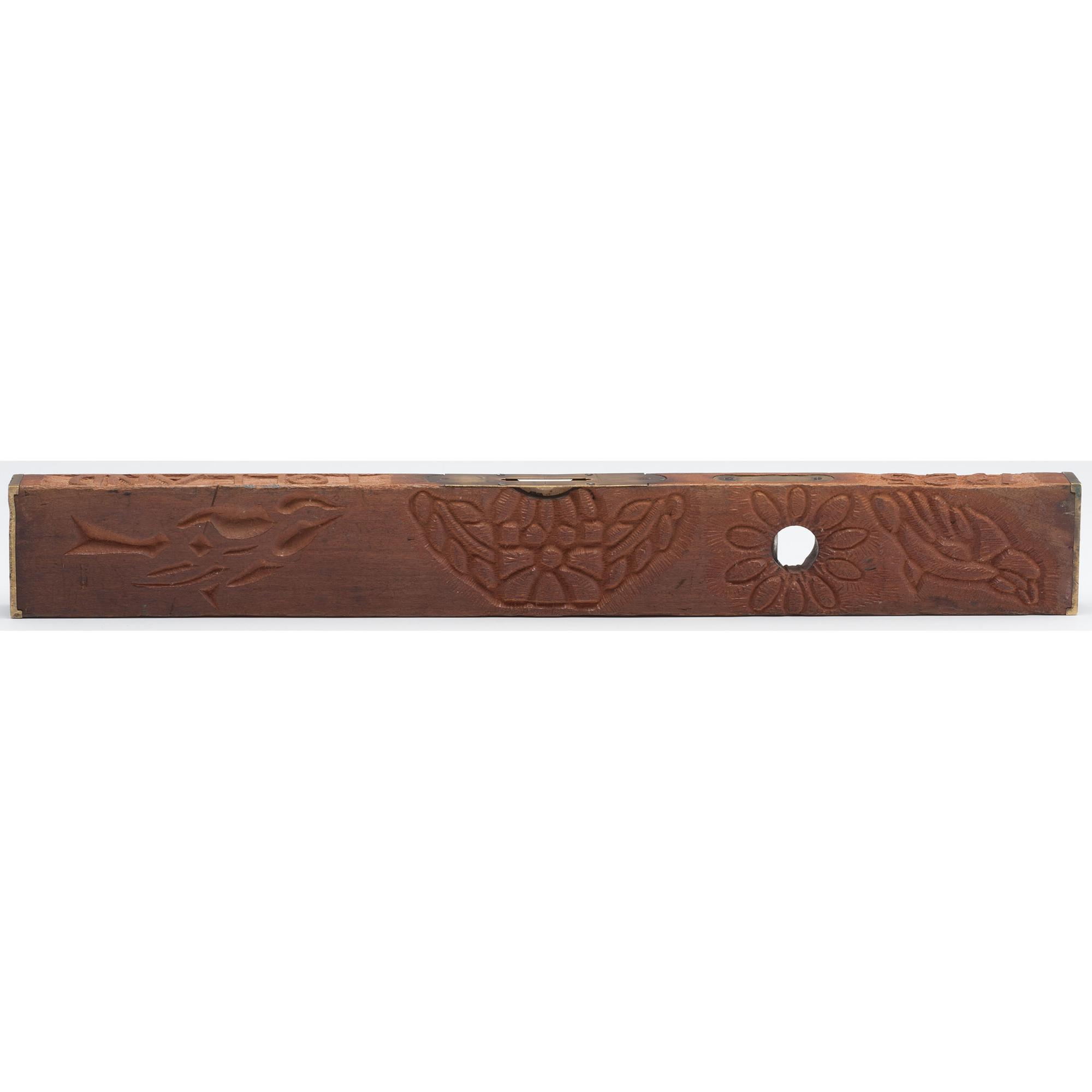 Union Pacific Moffat Tunnel, Tolland, Colorado , Folk Art Carved Wood Level