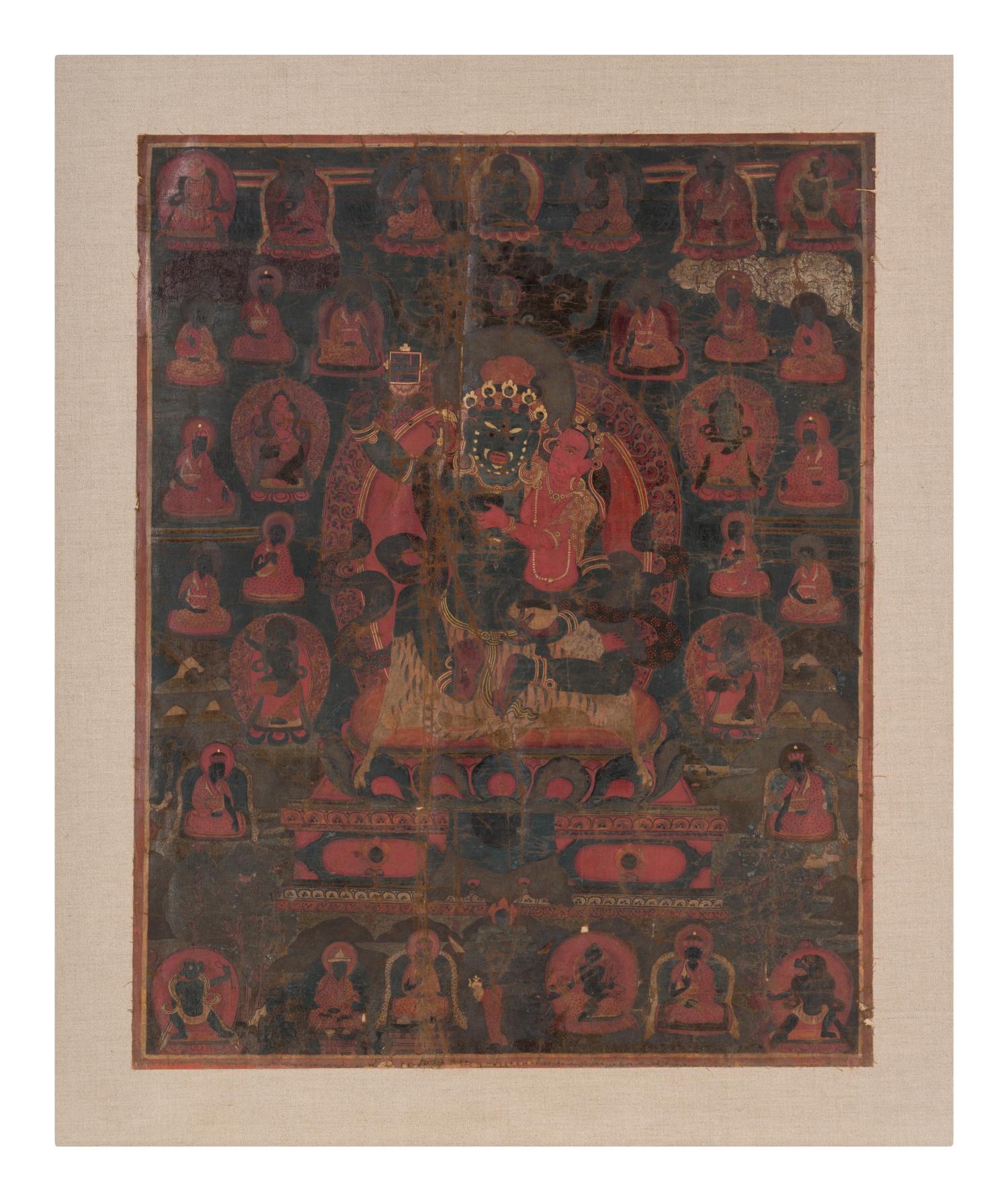 Four Tibetan Thangka Paintings, 18th-19th Century 十八-十九世紀 唐卡四幅