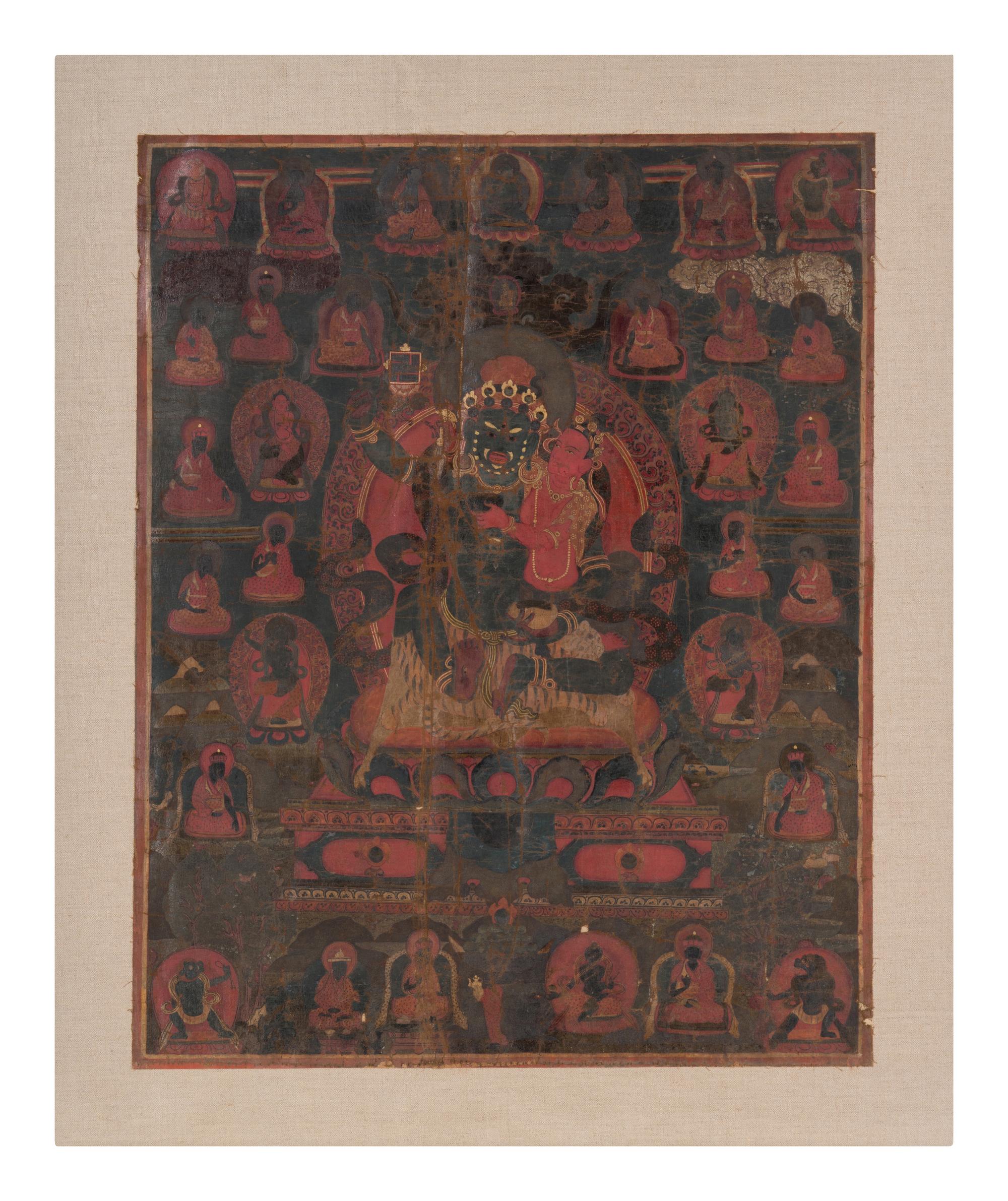 Four Tibetan Thangka Paintings, 18th-19th Century 十八-十九世紀 唐卡四幅