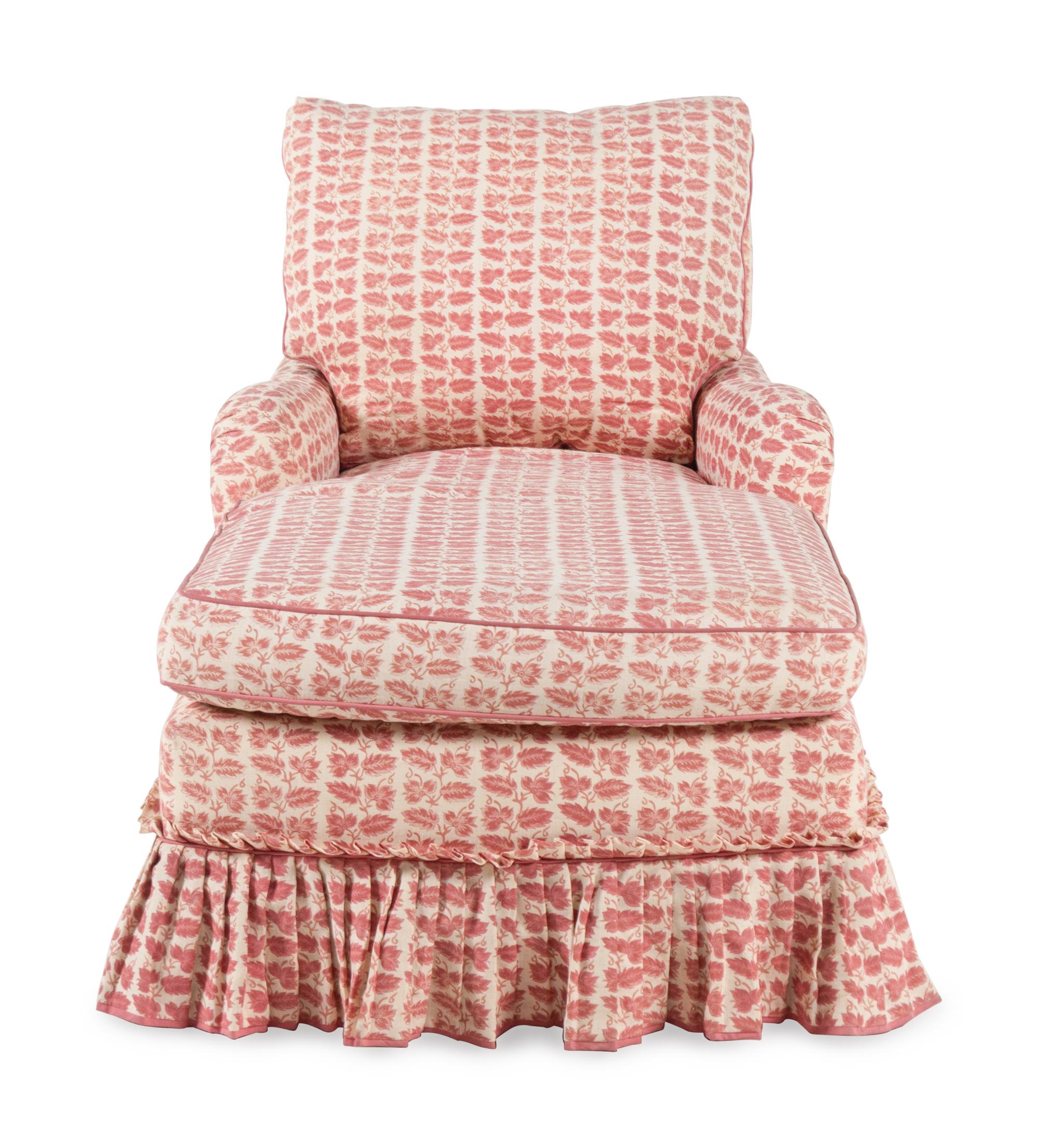 A Custom Upholstered Chaise Longue