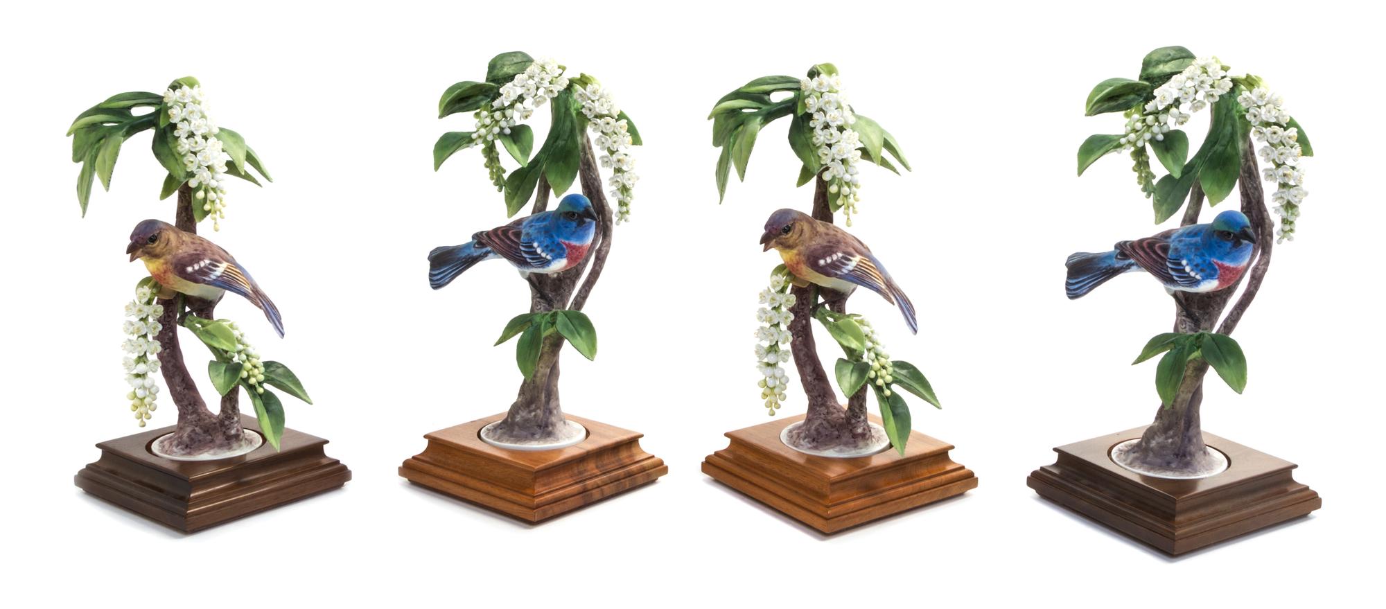 Two Royal Worcester Porcelain Models of Birds Height of first 9 3/4 inches. — MODELED BY DOROTHY DOUGHTY